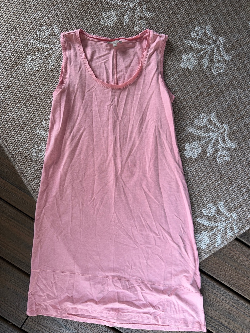Lilla P Lightweight Pink Scoop-Neck Tank Dress